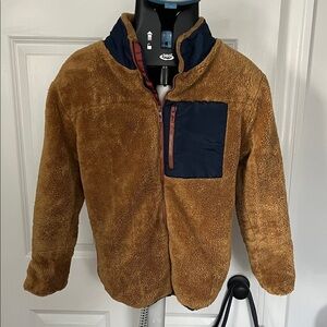 Tommy Bahama Brown and Navy Fleece Jacket